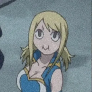 🙃 Lucy Heartfilia Fairy Tail anime, fairy tail, lucy heartfilia, cartoon, funny, character telegram sticker