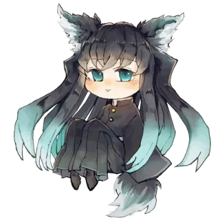 ❄️ Anime, Chibi, Manga, Carino, Personaggio, Arte whatsapp sticker