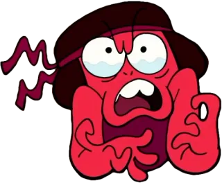 😡 Ruby Steven Universe 만화, 울음, 루비, 스티븐 유니버스, 애니메이션 telegram sticker