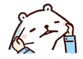 😑 곰, 가운데 손가락, 모욕적, 만화, 무례한, 제스처 telegram sticker