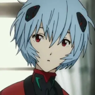 📓 Rei Ayanami Neon Genesis Evangelion Anime, Mädchen, Charakter, Rei Ayanami, Neon Genesis Evangelion whatsapp sticker