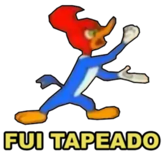 😫 Woody Woodpecker FUI TAPEADO Desenho animado, Woody Woodpecker, Pica-Pau, Engraçado, Pássaro telegram sticker