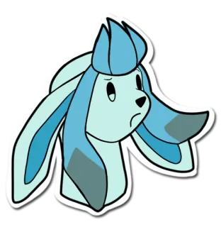 😖 Glaceon Glaceon, Pokémon, Tipo Gelo, Video game, Anime, Adesivo telegram sticker