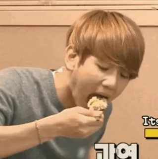 🌩 It's 가여 makan, makanan, orang, korea telegram sticker