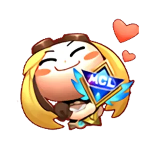 😂 MCL chibi, anime, hearts telegram sticker