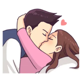 💋 amore, bacio, coppia, romanticismo, affetto telegram sticker