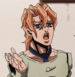 🤔 Rohan Kishibe JoJo's Bizarre Adventure Anime, Manga, Jojo's Bizarre Adventure, Rohan Kishibe, Personnage, Questionnement, Expression telegram sticker