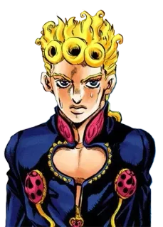 😥 Giorno Giovanna JoJo's Bizarre Adventure Anime, Manga, Postać, JoJo's Bizarre Adventure, Giorno Giovanna telegram sticker