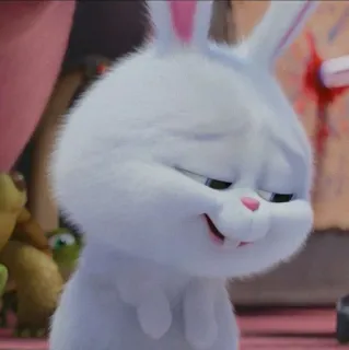 🐰 Snowball The Secret Life of Pets Hase, Tier, süß, Häschen, Haustier whatsapp sticker