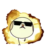 😎 dog, cool, sunglasses, character, cute, cartoon telegram sticker