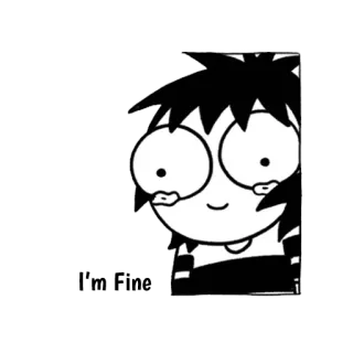 😢 Jhonen Vasquez cartoon, funny, Jhonen Vasquez, comic telegram sticker