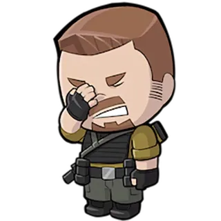 😒 crying, sad, upset, character, cartoon whatsapp sticker