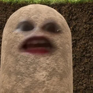 🥔 Kartoffel, Gesicht, lustig, Gemüse whatsapp sticker