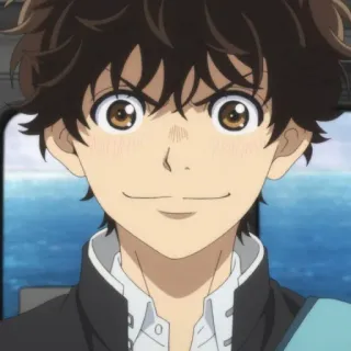 ⚽️ Anime, Personagem, Retrato, Desenho animado, Menino, Sorriso telegram sticker