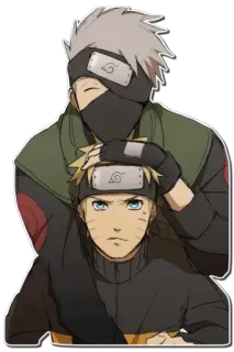 😊 Naruto anime, cartoon, characters, kakashi telegram sticker