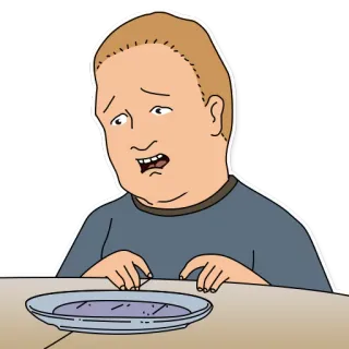 😩 Bobby Hill King of the Hill dibujo animado, niño, triste, cuenco, animado whatsapp sticker