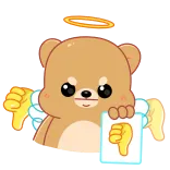Cupid bear @TgEmojis telegram emojis 👎