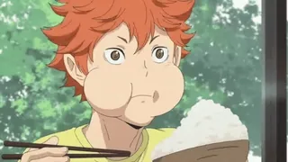 🌻 Hinata Haikyu!! anime, karakter, hinata, makanan, makan whatsapp sticker