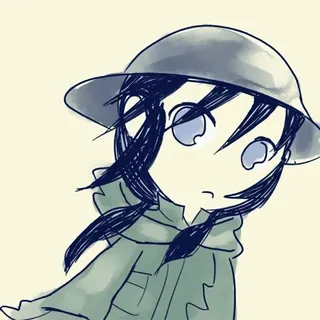 😶 Аниме, Военные, Солдат, Мультфильм, Шлем, Милый telegram sticker