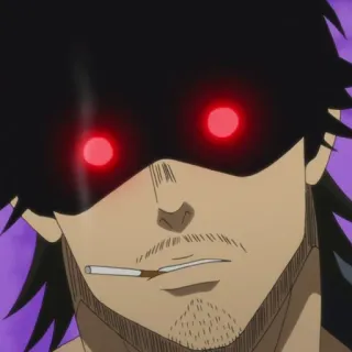 🚬 Yami Sukehiro Black Clover Anime, Cigarette, Black Clover, Yami, Manga telegram sticker
