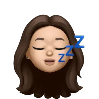 😴 dormindo, cansado, desenho animado, zzz, descanso, sonolento telegram sticker
