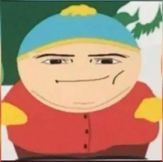 🌟 Eric Cartman South Park Kreskówka, Postać, Śmieszne, Eric Cartman, South Park telegram sticker