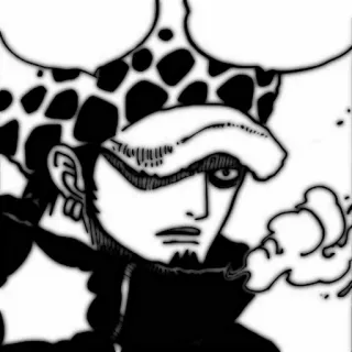 🗯 Trafalgar Law One Piece Anime, One Piece, Trafalgar Law, Manga telegram sticker