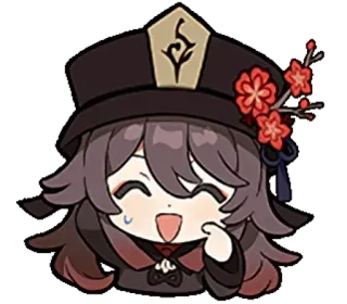 🍂 Hu Tao Genshin Impact Anime, Cô gái, Hu Tao, Genshin Impact, Sticker, Dễ thương, Kawaii whatsapp sticker
