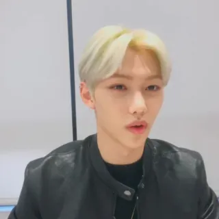 🌚 Felix kpop, straykids, felix, idol, cantante, pelo rubio telegram sticker