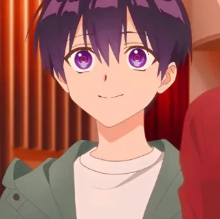 🙂 anime, boy, character, smiling telegram sticker