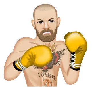 🥊 Conor McGregor MCGREGOR Conor McGregor, MMA, Boxe, Combattant, Sport, Champion, Athlète telegram sticker