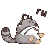 🤩 гы 猫, 可爱, 卡通, 搞笑, 动物, 贴纸, 灰色 telegram sticker