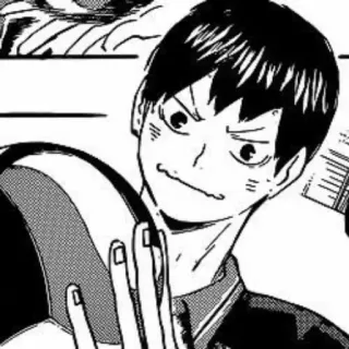 🤨 Tobio Kageyama Haikyu!! haikyuu, อนิเมะ, มังงะ, tobio kageyama, วอลเลย์บอล telegram sticker