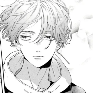 🍳 Anime, Mangá, Retrato, Personagem, Desenho, Esboço telegram sticker