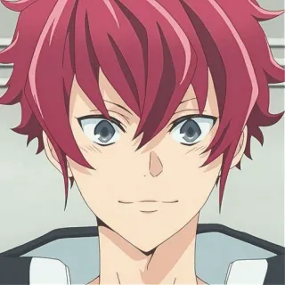 ⛸️ Anime, Manga, rote Haare, lächelnd, Charakter, Animation, männlich whatsapp sticker