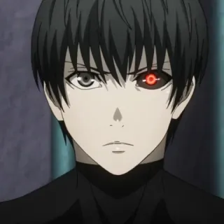 😠 Ken Kaneki Tokyo Ghoul Аниме, Манга, Токийский гуль, Кен Канеки, Гуль, Персонаж telegram sticker
