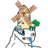 🤡 Meme, Molino, Agua, Divertido, Cabeza telegram sticker