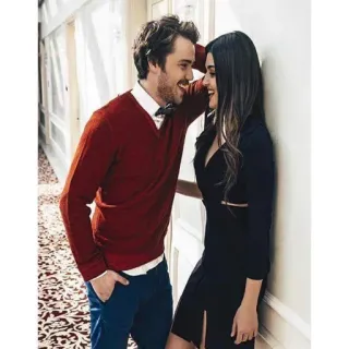 💑 Paar, Beziehung, Liebe, Zärtlich, Innen, Lächelnd telegram sticker