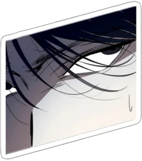 👀 oko, anime, manga, twarz, zbliżenie, wyraz telegram sticker