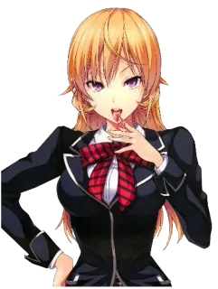 😇 Anime, Fille, Personnage, Femme, Uniforme scolaire whatsapp sticker