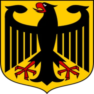 🇩🇪 escudo de armas, águila, alemania, alemán, bandera, heráldica telegram sticker