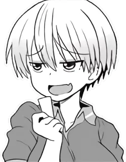 😏 Аниме, Манга, Мультфильм, Иллюстрация, Парень, Персонаж telegram sticker
