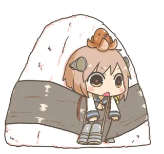 🍙 Anime, Essen, Kawaii, Süß, Onigiri telegram sticker