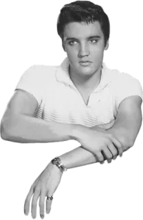 😌 Elvis Presley Elvis, Elvis Presley, Nhạc sĩ, Ca sĩ, Diễn viên, Rock and roll telegram sticker