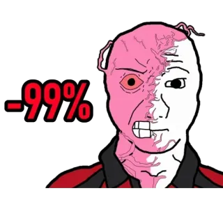⛑ Wojak -99% whatsapp sticker