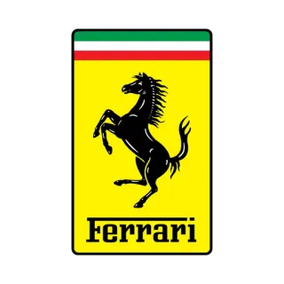 👍 Ferrari Ferrari, автомобиль, логотип, итальянский, лошадь, бренд, автомобильный telegram sticker