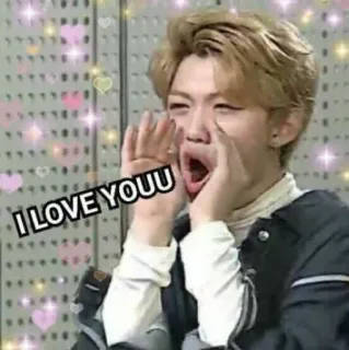 💰 Felix I LOVE YOUU kpop, Stray Kids, Liebe, Zuneigung, Gruß, Herz, Fan whatsapp sticker