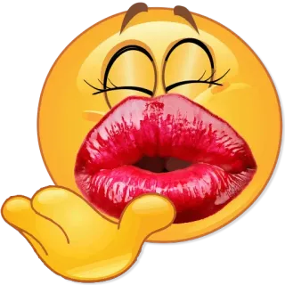 😘 Emoji, Beijo, Amor, Afeição, Smiley telegram sticker