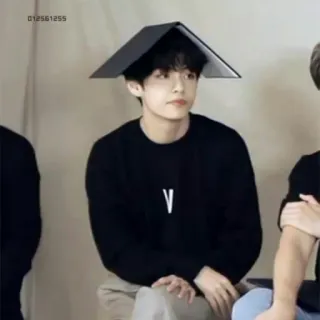 📖 V K팝, 아이돌, 가수, BTS, 뷔 whatsapp sticker
