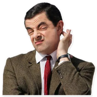😒 Mr. Bean Комедия, Смешной, Юмор, ТВ-шоу, Британский telegram sticker
